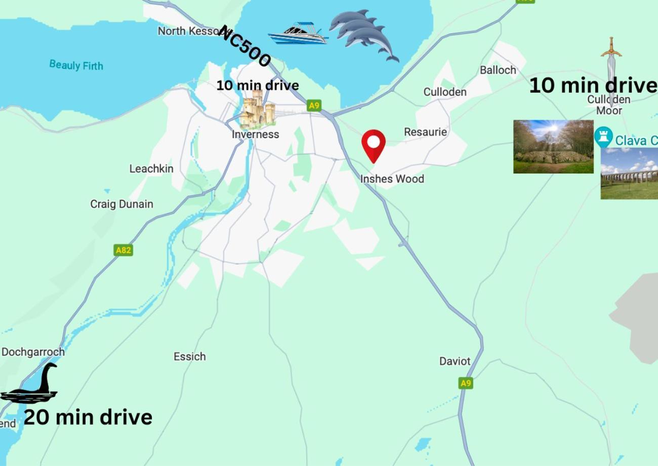 Comfortable, Modern Apartment With Parking. Inverness. Экстерьер фото